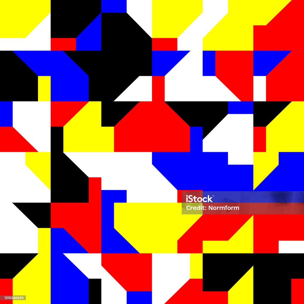Pattern Deconstructed Deconstructed Abstract Vector Pattern Design Stock Illustration ...