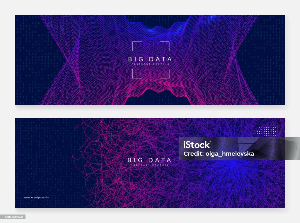 Big Tech Abstract Big Data Learning Digital Technology Abstract Stock Illustration ...