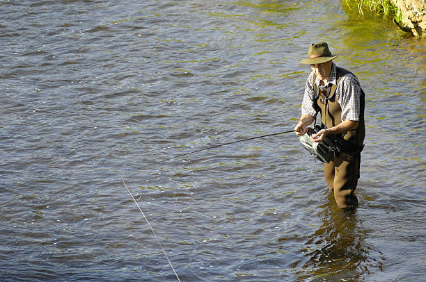 istock Fly-fisherman in a river 121026140
