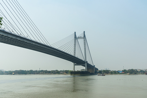 View of Vidyasagar bridge in Kolkata. India