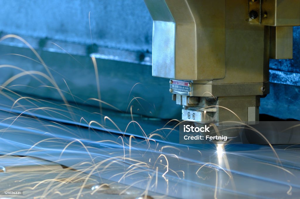 Láser máquina de corte de metal de Plasma - Foto de stock de Cortar libre de derechos