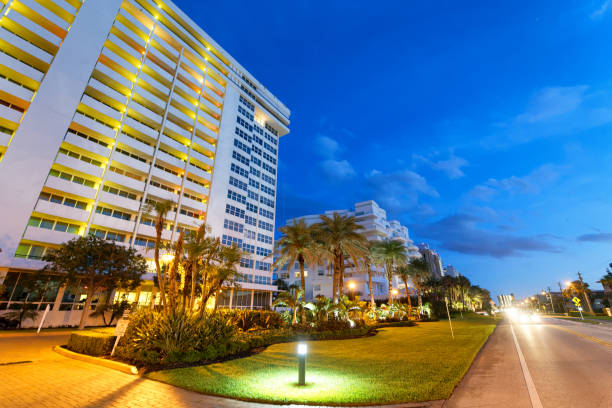 istock Boca Raton streets at night, Florida 1210264586