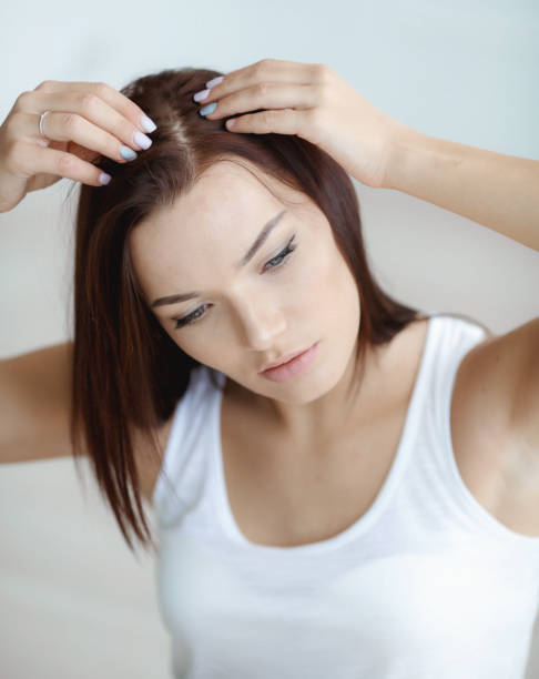 istock Female hair problems caused by emotional stress 1210266557