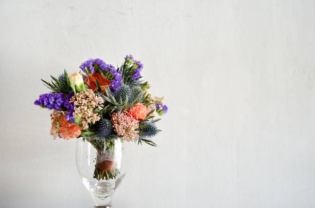 istock Beautiful flower in a glass vase 1210266639