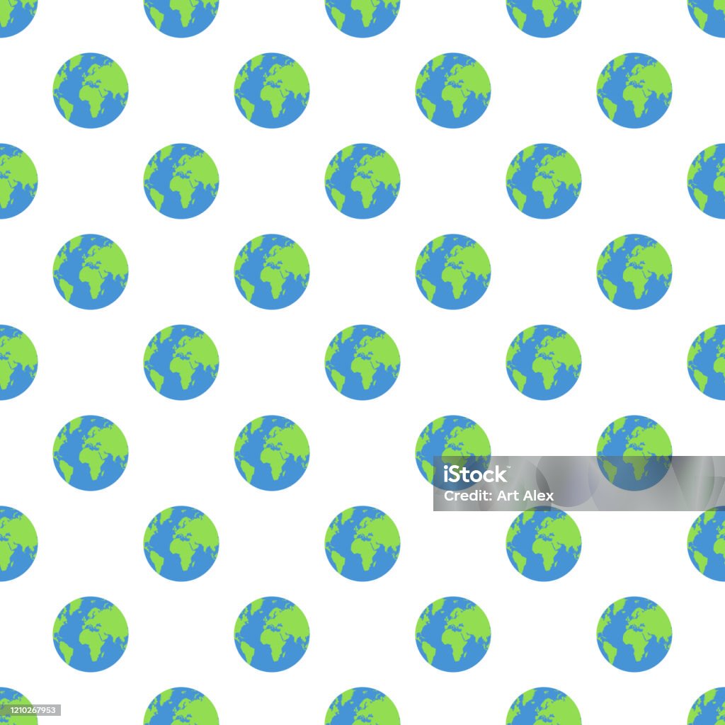 Pattern Vector Background Earth Seamless Pattern Earth Background Vector Illustration Stock ...