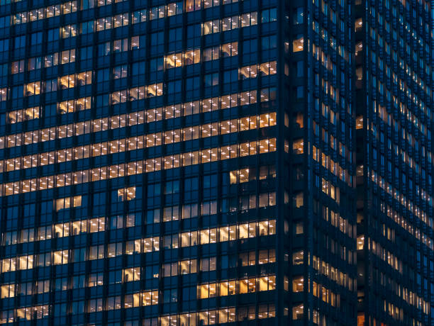 istock Architecture exterior Modern Office building lighting City 1210273190