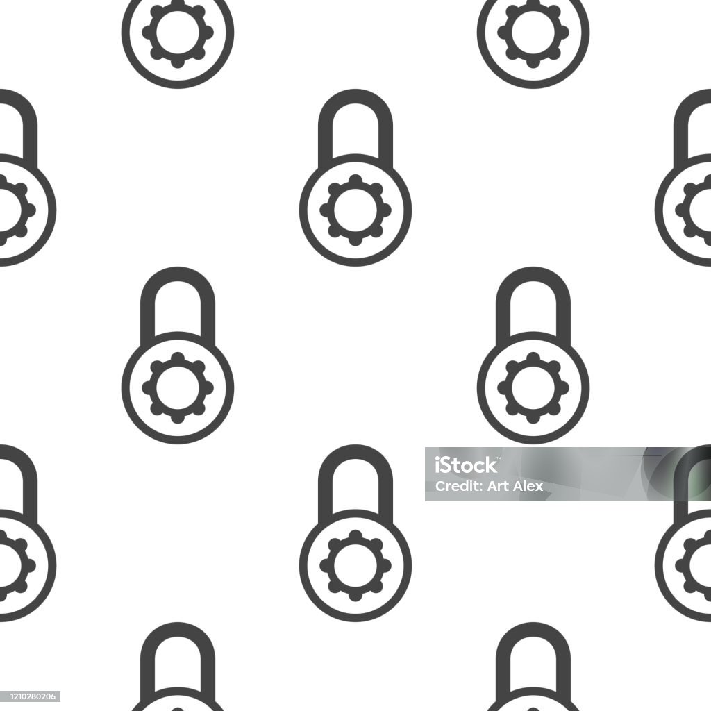 Loc Pattern Vector Lock Pattern Vector Illustration Stock Illustration - Download Image ...