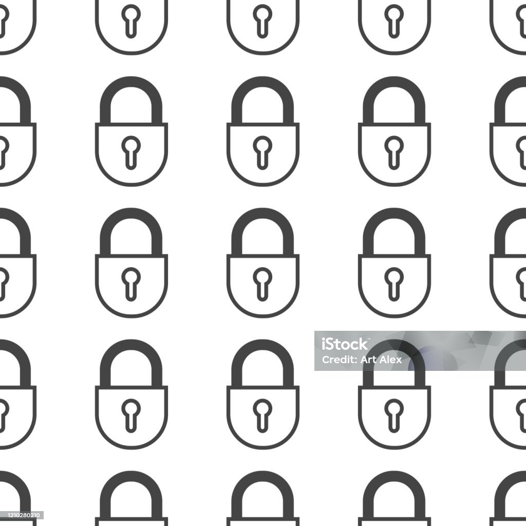 Lock Pattern Sample Lock Pattern Vector Illustration Stock Illustration - Download Image ...