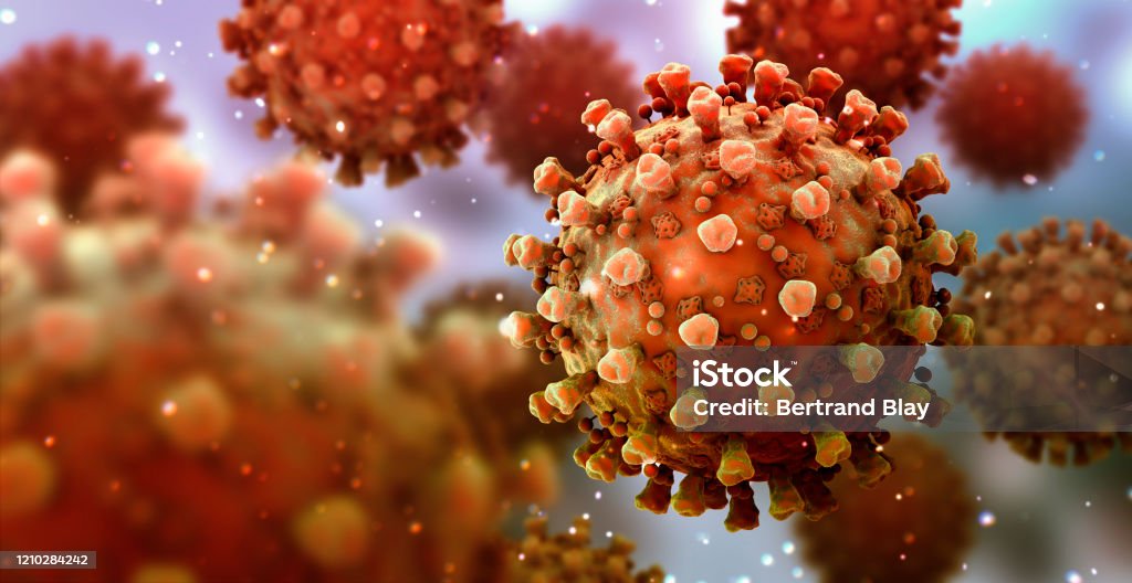 Virus coronavirus Covid-19 coronaviruses, virus that causes respiratory infections COVID-19 Stock Photo