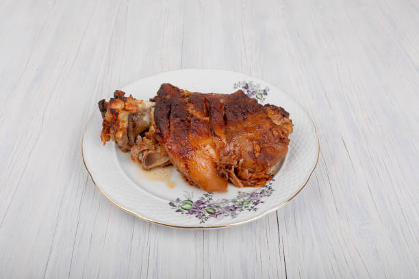 istock Roasted pork knuckle, traditional food 1210288952