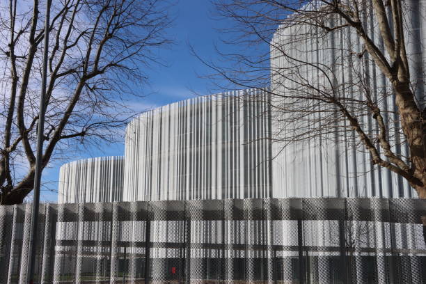 New Bocconi University campus , Milano, Italy Milano - Italy - February 27, 2019. The recently opened campus of Bocconi University comprises three fluidly shaped buildings designed the Japanese architecture firm Sanaa. laureate stock pictures, royalty-free photos & images