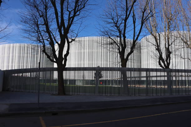 Milano - Italy - February 27, 2019. The recently opened campus of Bocconi University comprises three fluidly shaped buildings designed the Japanese architecture firm Sanaa.