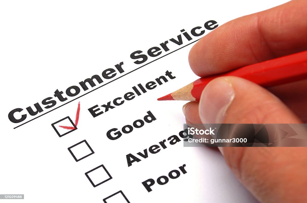 Umfrage zur Kundenzufriedenheit - Lizenzfrei Customer-Engagement-Marketing Stock-Foto