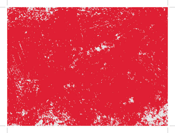 Red grunge texture Red grunge texture concrete borders stock illustrations