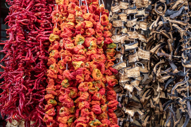 istock varieties of dried peppers and eggplants 1210302494