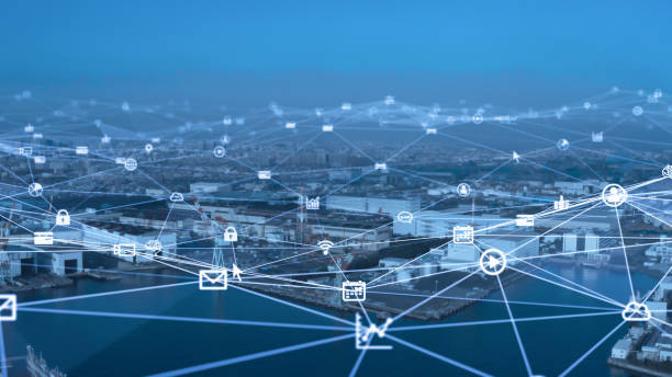 istock Smart city and communication network concept. 5G. LPWA (Low Power Wide Area). Wireless communication. 1210303288
