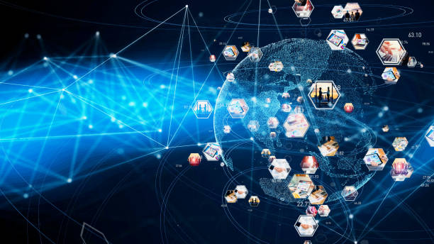 istock Global communication network concept. Management strategy. Worldwide business. 1210303415