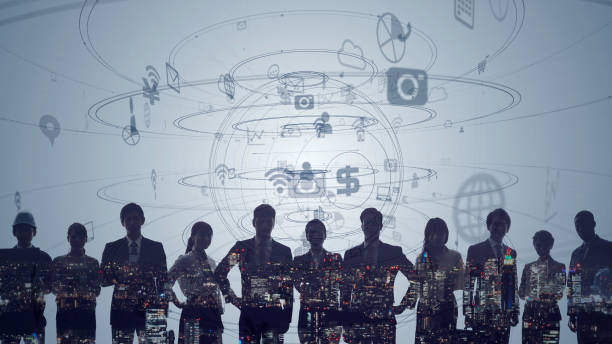 istock Global communication network concept. Worldwide business. Human resources. 1210303439