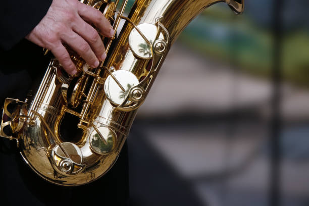 istock photo of brass wind instruments 1210307122