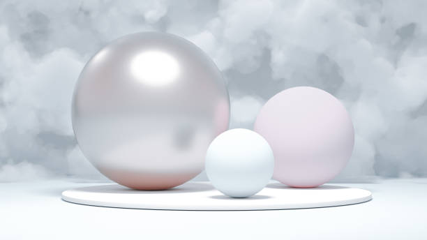 istock Elegant minimalism geometry background. 3d illustration, 3d rendering. 1210307517