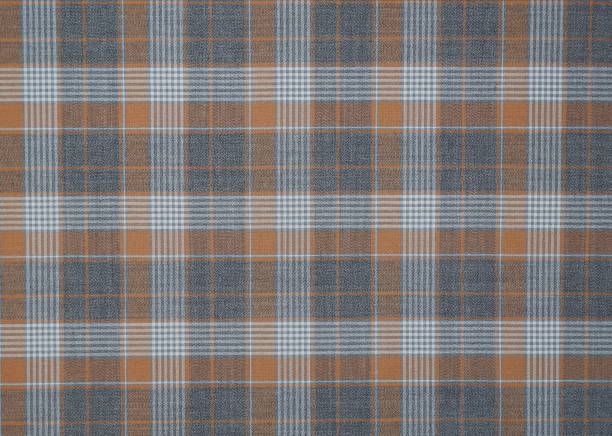 Checkered pattern textile texture background. stock photo