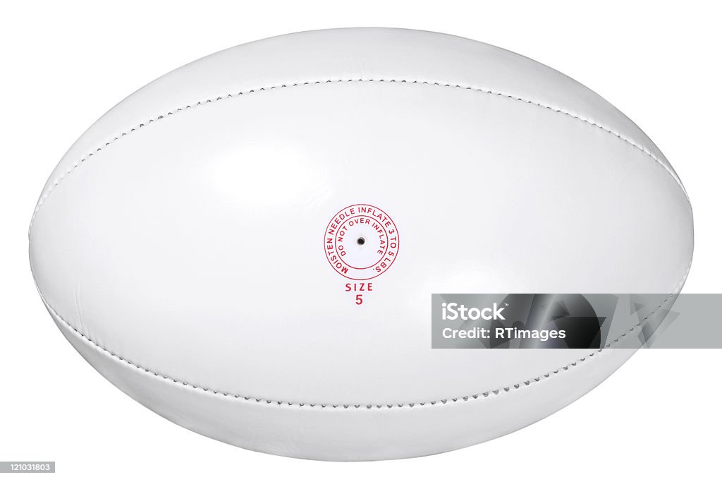 Rugby-ball isoliert clipping path - Lizenzfrei Rugbyball Stock-Foto