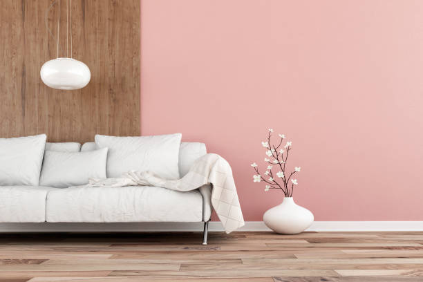 istock Elegant living room with sofa - hardwood background 1210319759