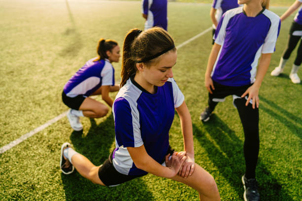 istock Stretching before the soccer match 1210328824