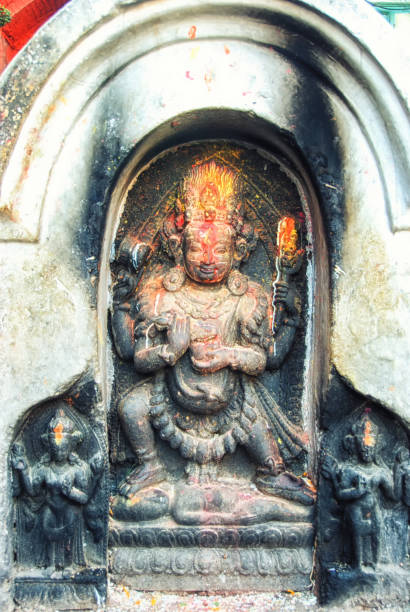 istock Goddesses sculptures.Durbar Square.Kathmandu.Nepal 1210328845