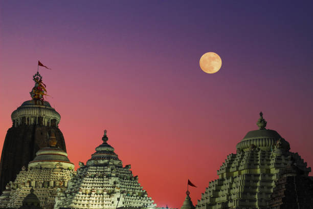 Famous Lord Jagannath Temple Puri At Night With Colorful Sky Background  Wallpaper Stock Photo - Download Image Now - iStock