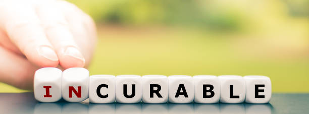 istock Hand turns dice and changes the word 