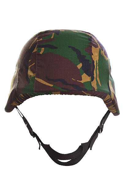 istock Camouflage kevlar helmet cut out 121033932