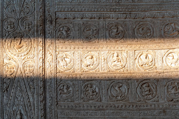 Wall detail, Ta Moke Shwe Gu Gyi Temple complex, Kyaukse, Mandalay Region, Myanmar