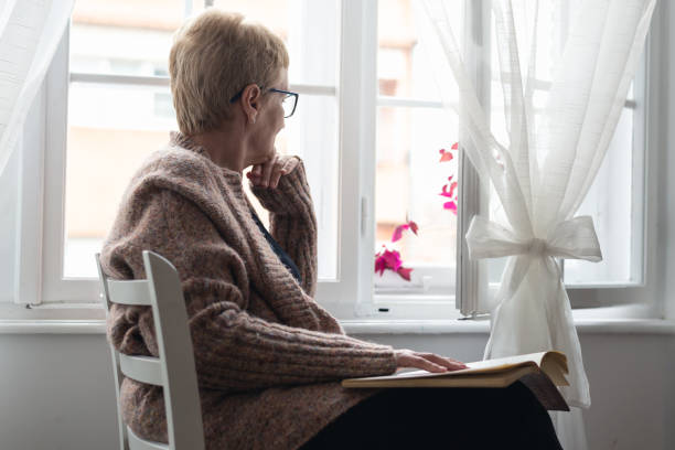 istock Senior woman relaxing at home. 1210342446