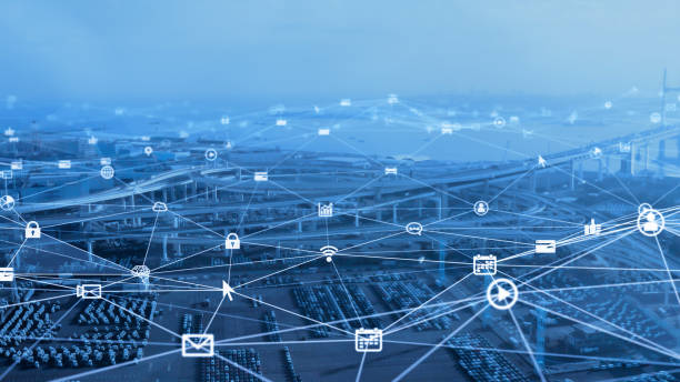 Transportation and technology concept. ITS (Intelligent Transport Systems). Mobility as a service.