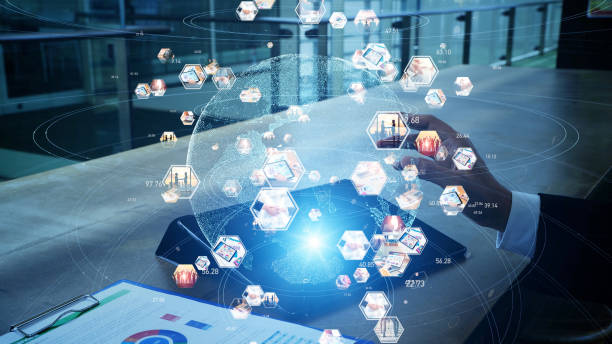 istock Global communication network concept. Worldwide business. Management strategy. 1210343452