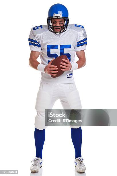 Wytnij American Football Player - zdjęcia stockowe i więcej obrazów Zawodnik futbolu amerykańskiego - Zawodnik futbolu amerykańskiego, Helmet, Kask sportowy