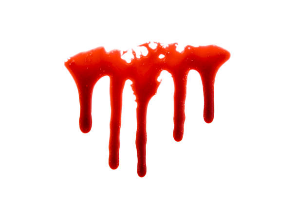 Dripping blood isolated on white with clipping path Dripping blood isolated on white with clipping path blood pouring stock pictures, royalty-free photos & images