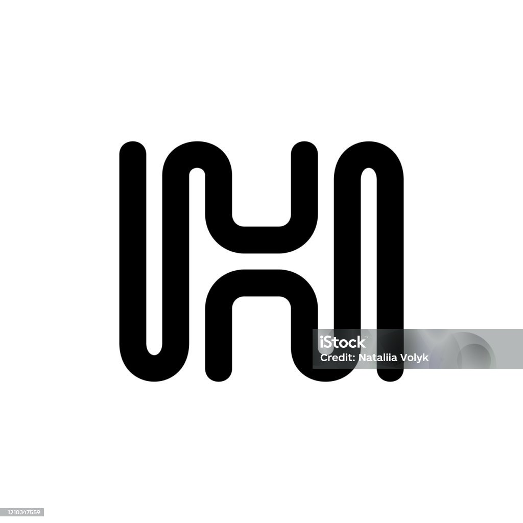 Single Letters Design H Letter H Stock Illustration - Download Image Now - Abstract, Alphabet ...