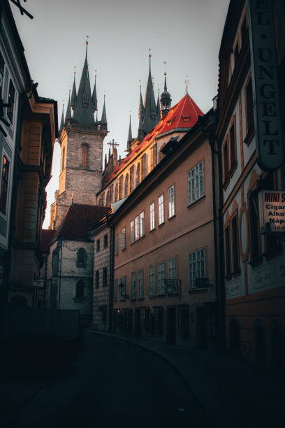 istock Low angle view of buildings in old town 1210350295