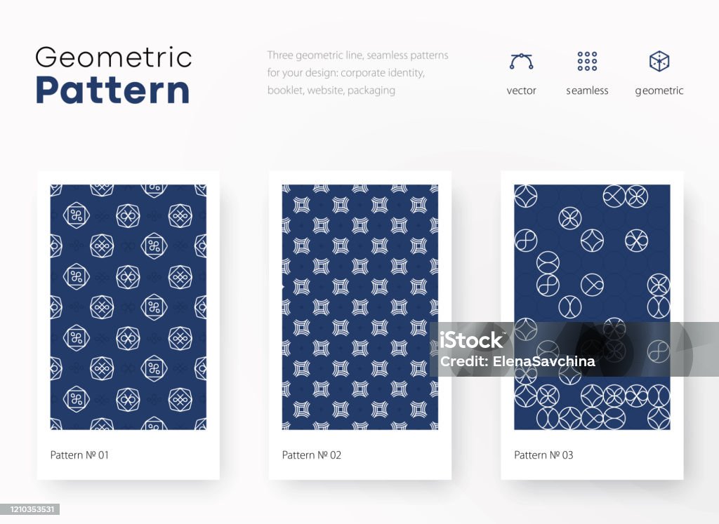 Pattern Figure Design Geometry Pattern With Simple Shape And Figure Premium Linear ...