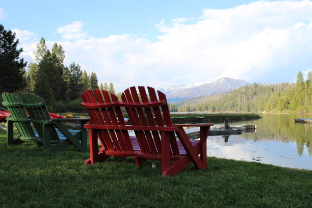 istock Chairs resting at an amazing view waiting for visitors. 1210357591