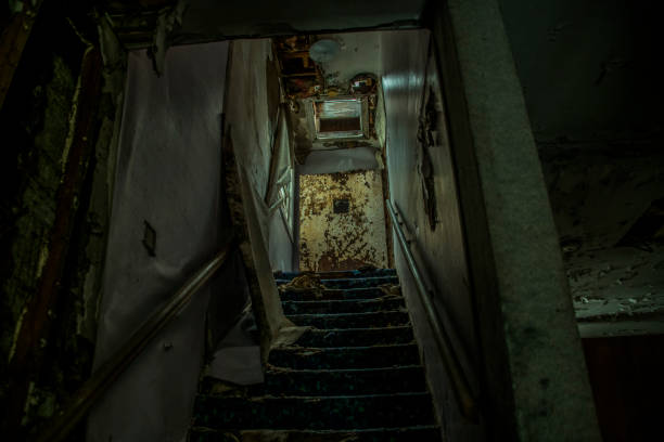 abandoned home background