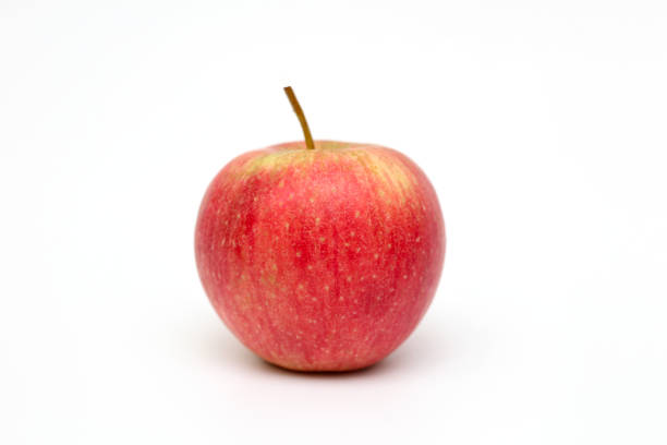 istock Isolated red-yellow apple on a white background. 1210366516