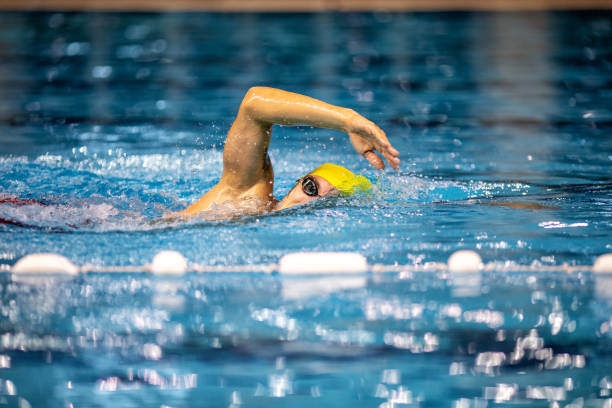 istock Professional athlete at swimming sport training 1210366845