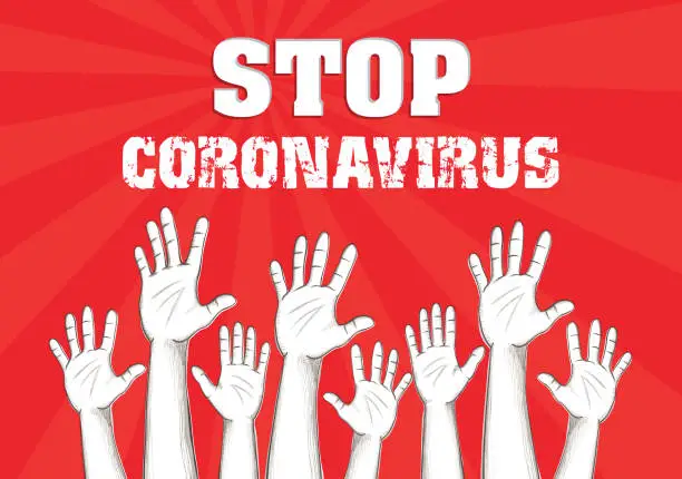 Vector illustration of Stop Coronavirus