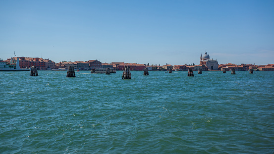 Basilica di Santa Maria della Salute and Canale Grande in Venice, Italy