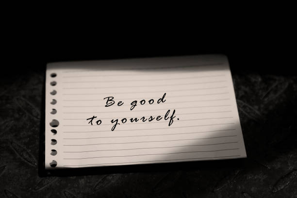 istock Be good to yourself. Note on paper for self reminder concept. 1210370494