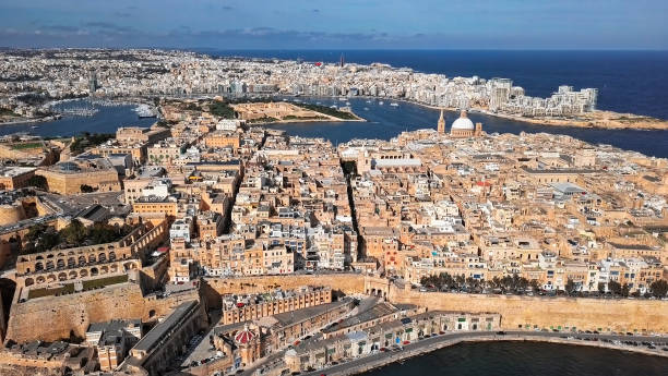 istock Aerial view of Valletta old town, Malta 1210370661