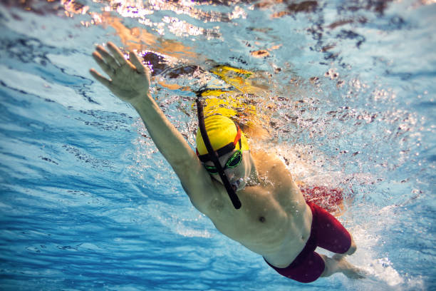 istock Professional athlete at swimming sport training 1210371222
